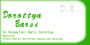 dorottya barsi business card